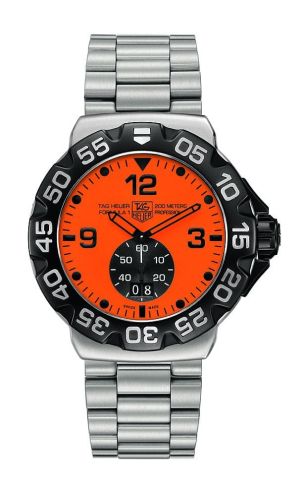 TAG Heuer Formula 1 Big Date 44 Stainless Steel / Orange / Bracelet